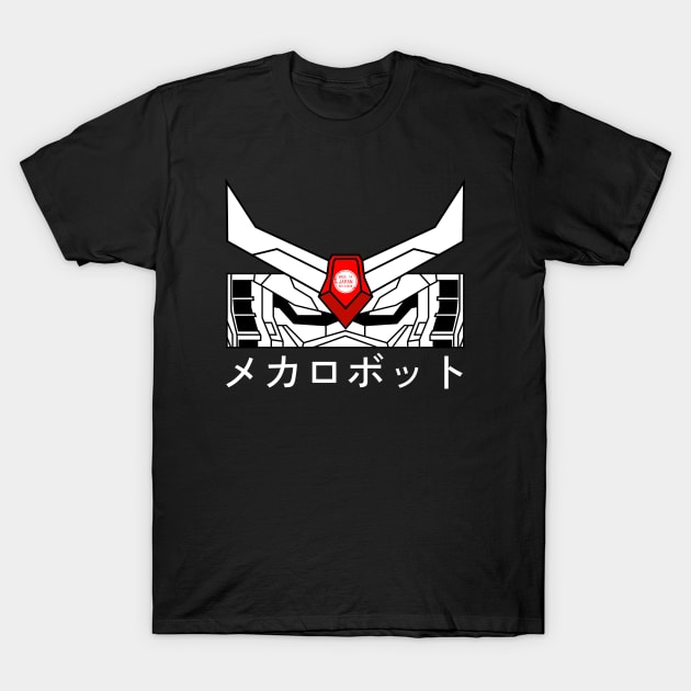 Japanese Mecha Robot Eyes T-Shirt by Bruno Pires